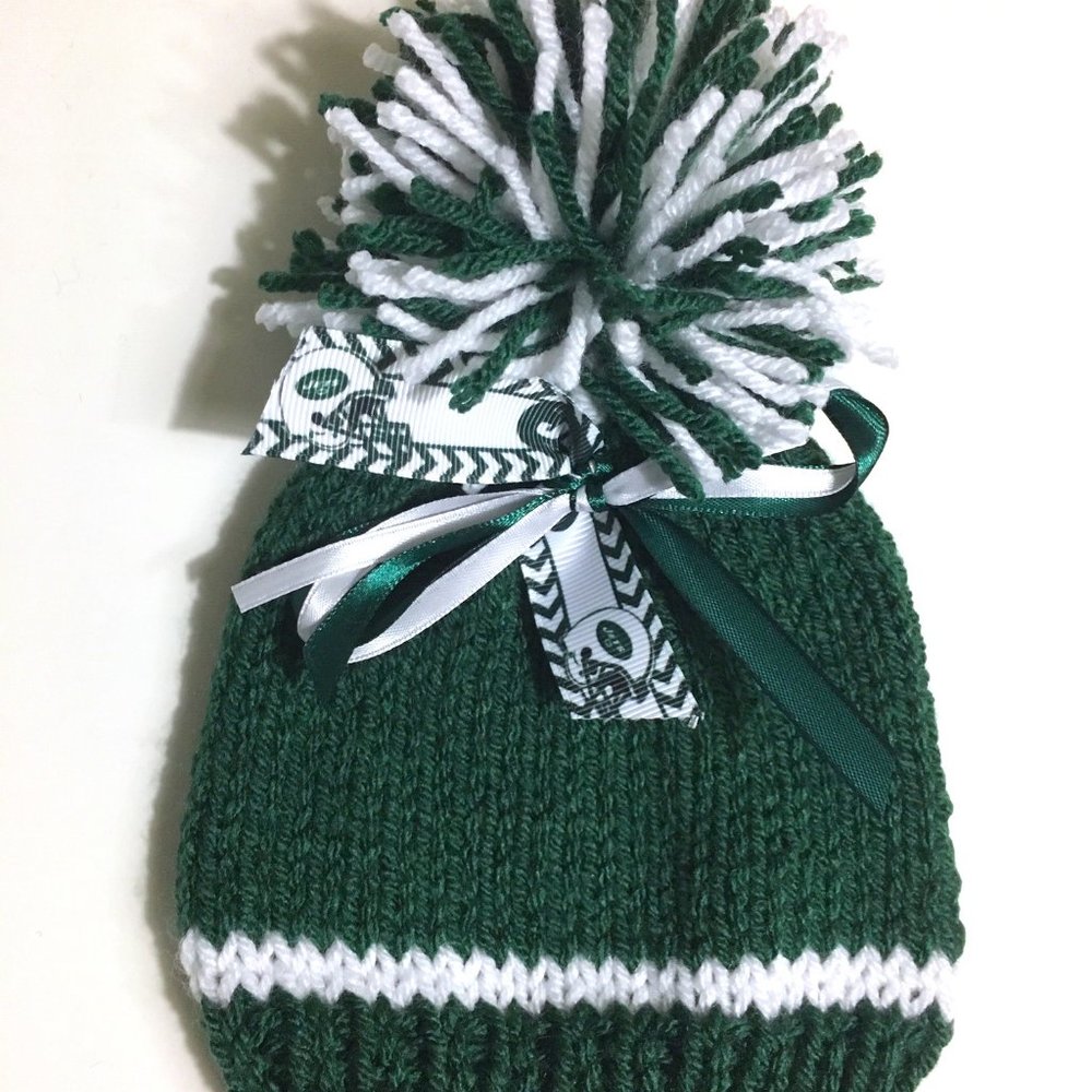 New York JETS Handmade Football Baby Hat NEW*